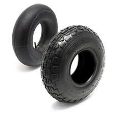 Pneu pour tracteur à pelouse 11x4.00-4 4pr avec chambre à air et valve droite