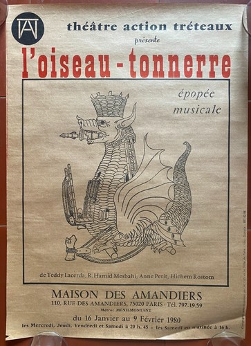 Affiche théâtre action - affiche,