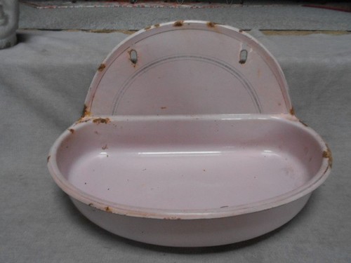 Ancien bac bassine rose - ancien,