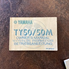 Yamaha Revue TY50/50M manuel