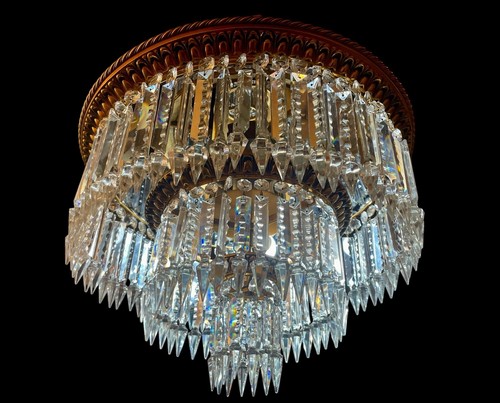 Lustre français bronze - lustre,