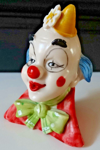 Figurine tête clown - figurine,