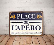 Plaque métal vintage citation