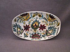 Plat vintage années 50 en faience de Quimper signé YOUEN-Yves Alain PLEUVEN