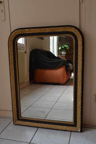 Miroir cheminée époque - miroir,