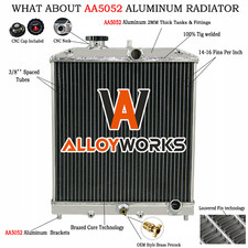 4 Rows Aluminium Radiateur