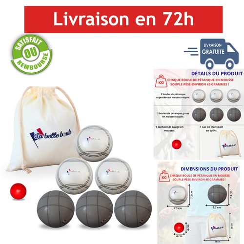 Boules pétanque mousse - de,