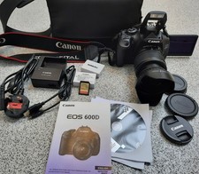 Canon EOS 600D 18.0MP Digital Camera + EF-S 18-55mm Macro Lens with Canon Bag