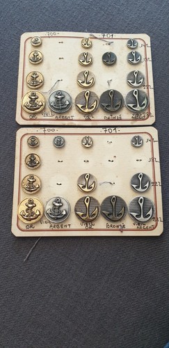 Plaques boutons anciens - 2, de