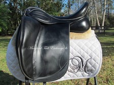 17.5" HULSEBOS DRESS CC dressage saddle- WOOL FLOCKED- MEDIUM TREE + COVER