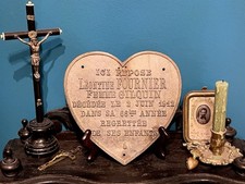 Plaque Mortuaire Coeur