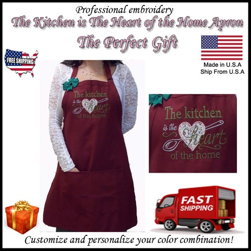 Personalized embroidery aprons - personalized,