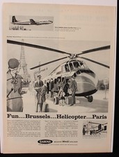 1958 Vintage Life Magazine Ad / Print Advertising Sabena Airlines
