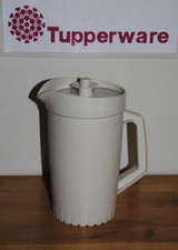 👑TUPPERWARE Pichet Eau Cruche Broc Couvercle Hermétique 1 Litre Vintage Ancien