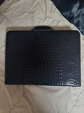 $5500 genuine Crocodile attache case briefcase black