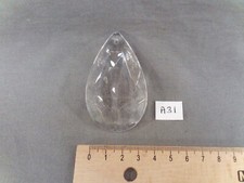 Glass Tassel (Set of 1) Faceted Drop Shape 63/40mm (A31)