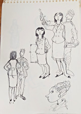 TARDI : dessin, croquis, au crayon, original, non-signé