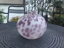 VASE EN PATE DE VERRE MOUCHETE