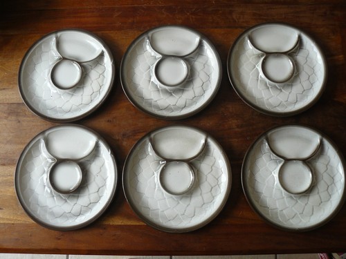 Lot assiettes a artichaud - assiettes,