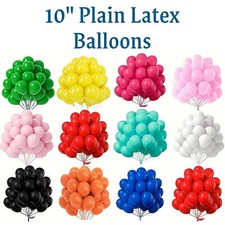 10-100 X Latex Uni Baloon Hélium 25.4cm Ballons Fête Anniversaire Mariage Décor