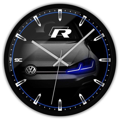 Montre murale noire 30cm - montre,