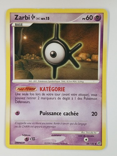 Carte pokémon zarbi - carte, fr