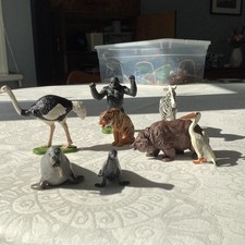 Vintage Britains Wild Zoo Animals Bundle Of 8 Figures 