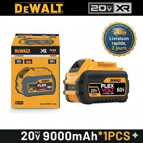 Batterie dewalt 20v - batterie, 60v