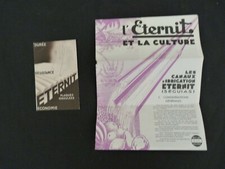 dépliant et Carte postale ETERNIT,  usine de Prouvy-Thiant (Nord, 59) 1936 et 39