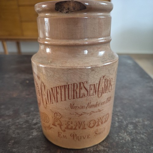 Ancien pot confitures en - ancien,