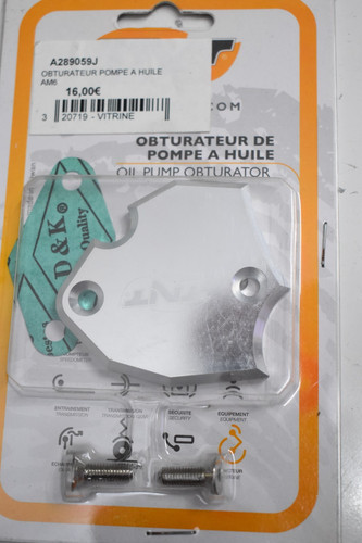 Obturateur pompe huile - pompe, à