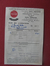 ++"1241"   VIEILLE FACTURE  ANDRE PRESLIER A ORLEANS DISTRIBUTEUR COCA COLA 1952