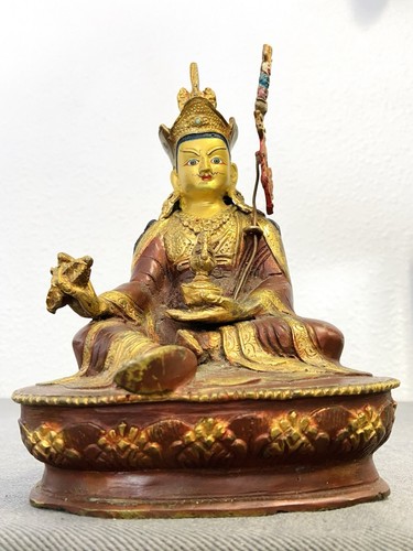 Statue bouddha bronze - bouddha, doré