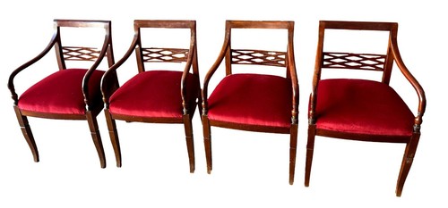 Fauteuils empire anciens - 4,