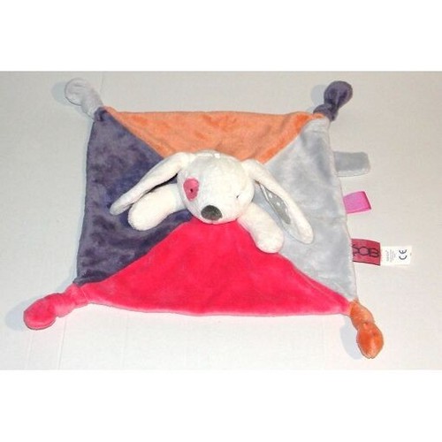 Doudou plat lapin - doudou, rose