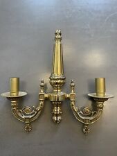 Pair of Empire Style Gilded Bronze Wall Sconces