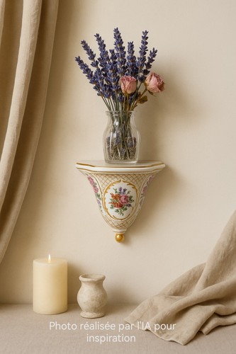 Console murale porcelaine - murale, en