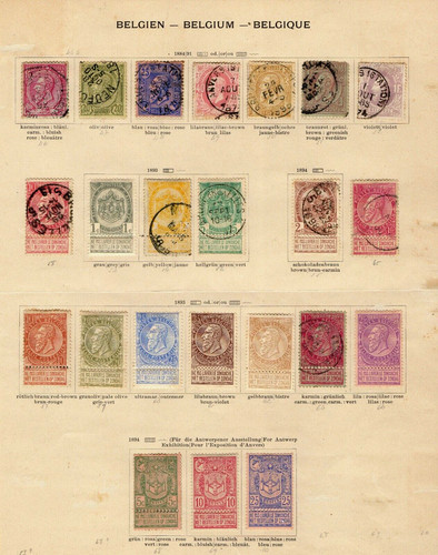 Belgique timbres anciens - belgique, !