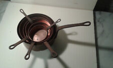  lot of 6 tinned copper cooking or decorating pans!!