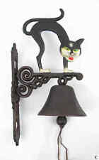 Wall Bell Doorbell Cat Cast Metal Ship Garden Decoration