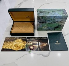 Authentic ROLEX Explorer ii  Watch Box 16570 COMPLETE SET Booklets Tag 90s