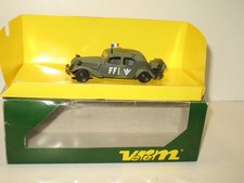 SOLIDO, citoen 15cv gazogéne camouflage FFI  militaire verem