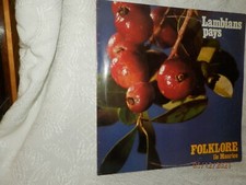 LAMBIANS PAYS FOLKLORE ILE MAURICE LP 33tours DISQUES ISSA  40012 Reunion 