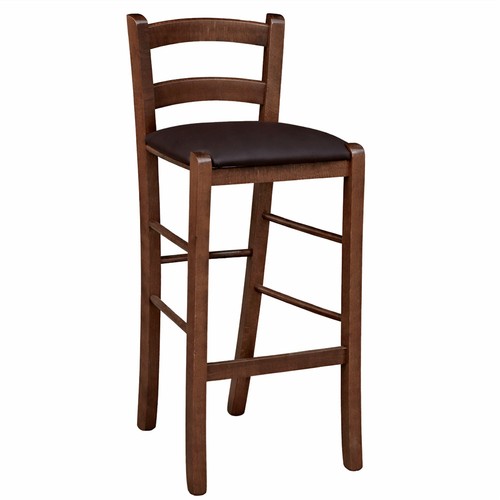 Tabouret bois noyer - tabouret, foncé