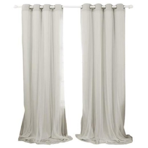Rideaux voile multicouches