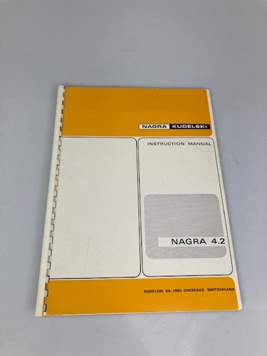 Nagra instruction manual - 4.2,
