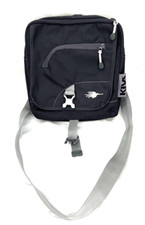 KIVA Black Multi-Pocket Portable Small Side Messenger Travel Satchel Bag