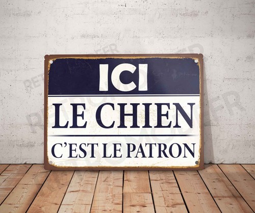 Plaque métal vintage - , citation
