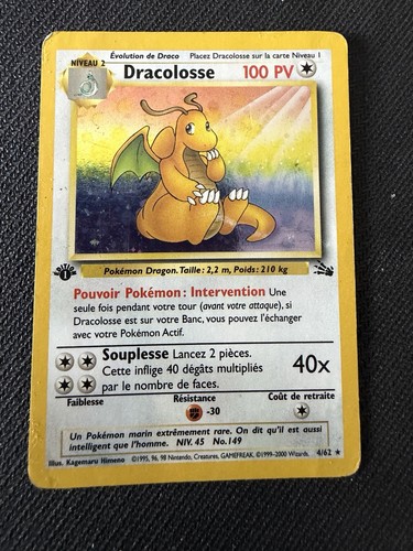 Dracolosse holo pokémon - holo,