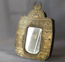 CHARMING SMALL ORIENTAL MIRROR WITH CRESCENT MOON